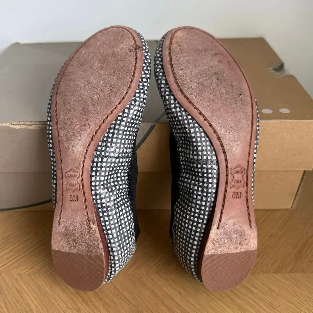 Tory Burch Caroline 2 ‘Tidal Grid’ Women Ballet Flats- SZ 5